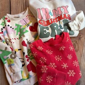 H&M Kids Christmas Sweatshirts - Red, White, Green